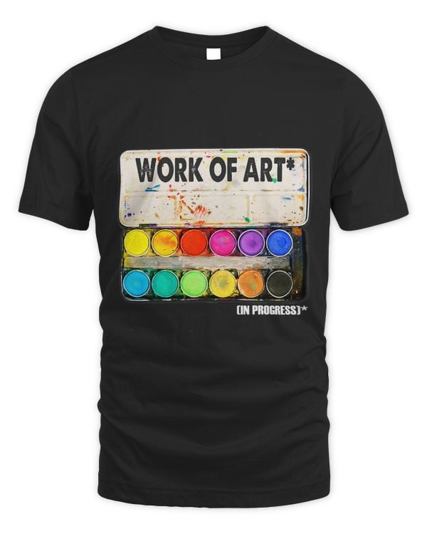 Work of Art in Progress Paint Palette Artist Graphic