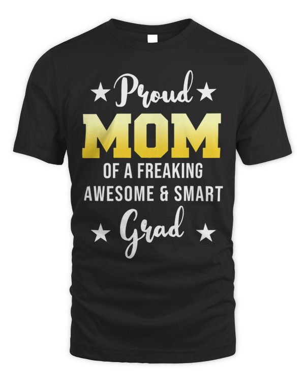 Womens Proud mom oft grad mother graduation