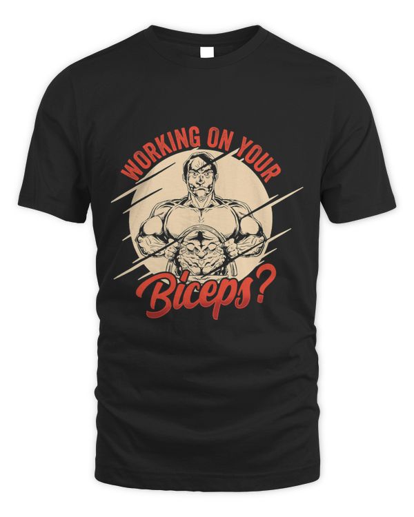 Working On Your Biceps Curl Sayings Muscle Workout