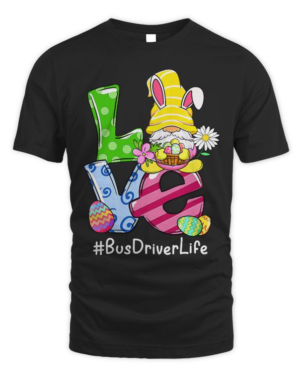 Love Bus Driver life bunny Easter Gnome Egg Hunting Basket 1