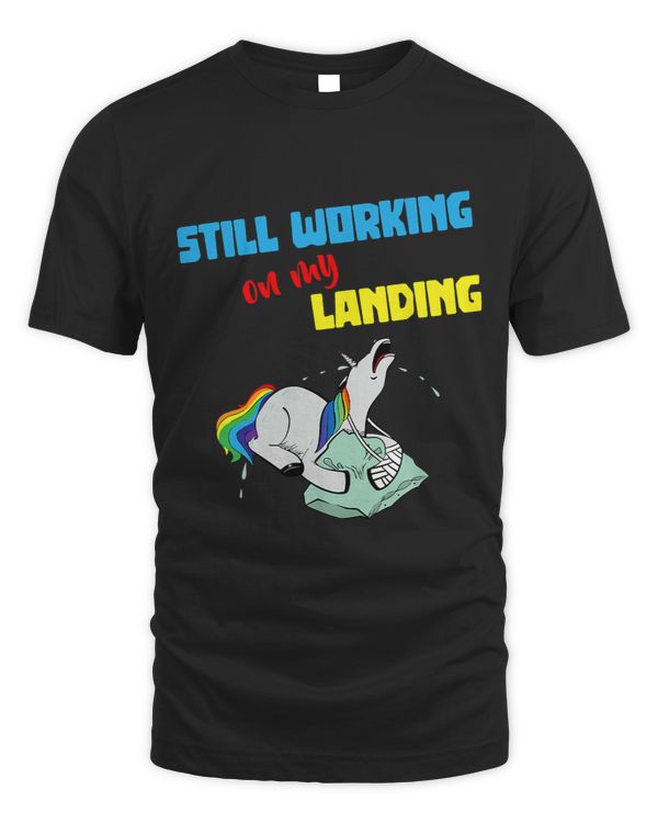 Still Working On My Landing Injury Broken Arm Funny Unicorn_1