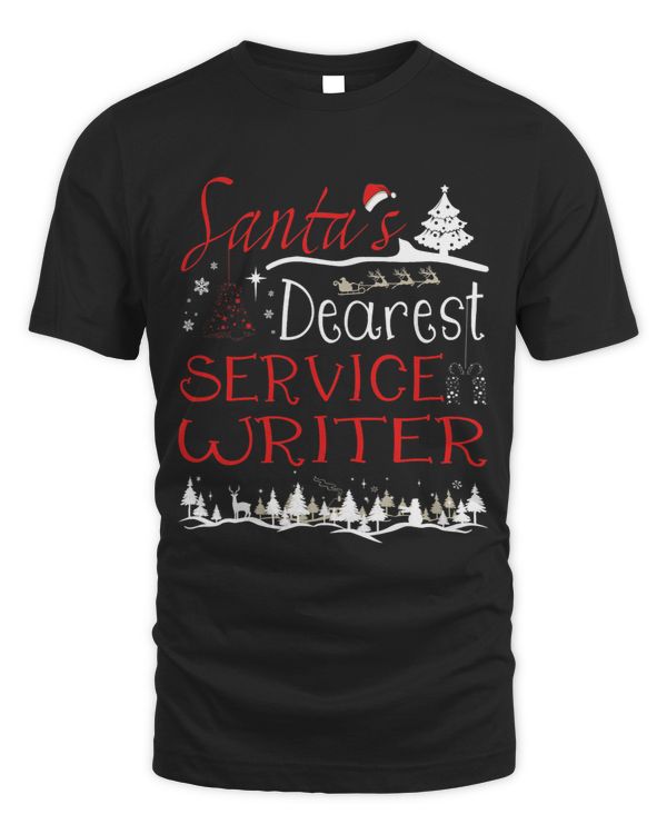Service Writer Xmas Job Funny Christmas