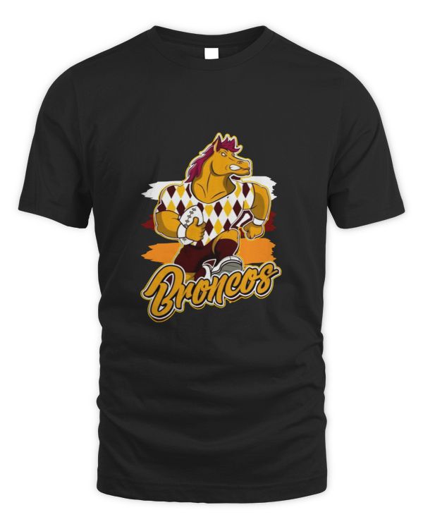 Retro broncos T-shirt for Men and women
