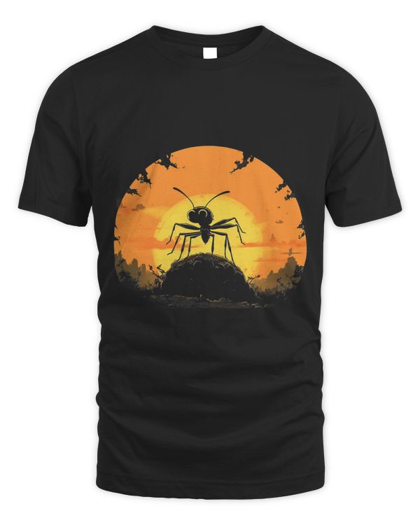 Ant Insect Retro Style Graphic Tees for Men Women Boys Girls