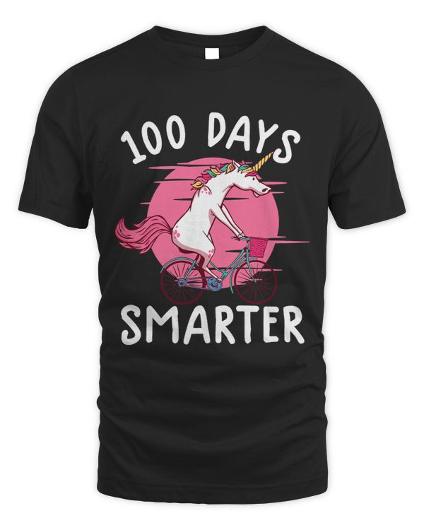 100 days smarter shirt 100th day of school shirt unicorn tee 13