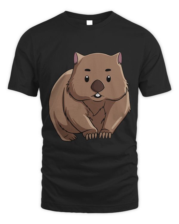 Cute Wombat Art Australian Animal Drawing Cool Color Graphic