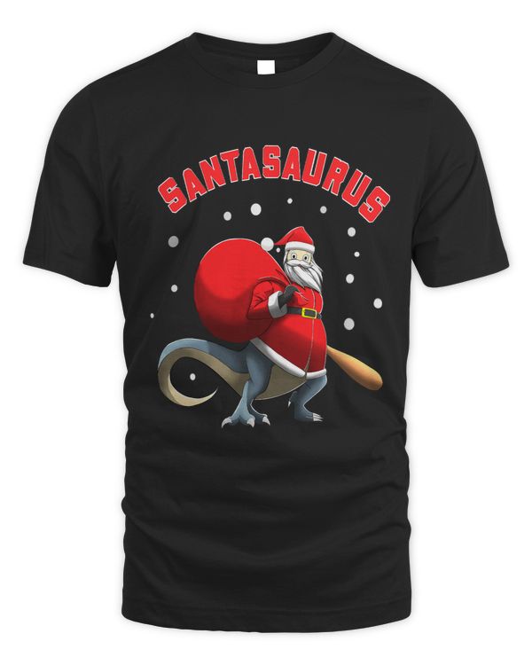 Santasaurus Half Santa Half Trex Funny Santa Christmas