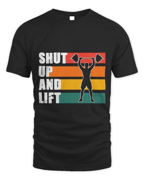 Shut Up And Lift Retro Vintage Workout