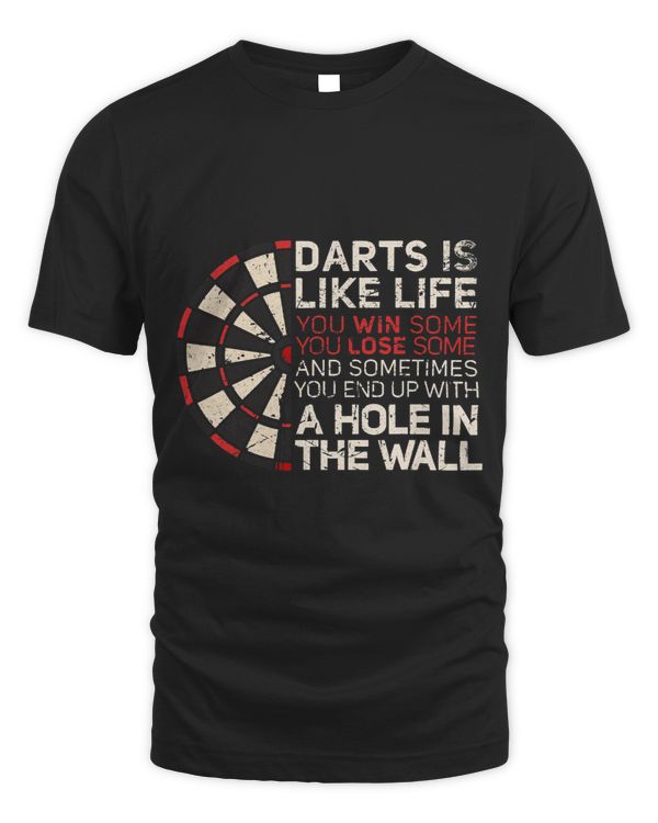Darts is like life Dartboard Fun Hobby Dart Player