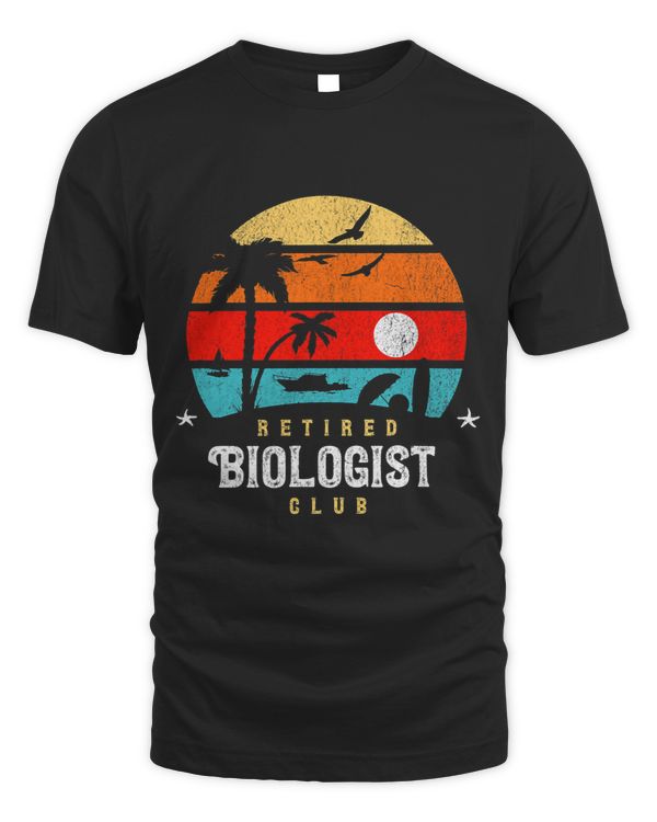 Retro Style Retirement Gag Idea Funny Retired Biologist 2