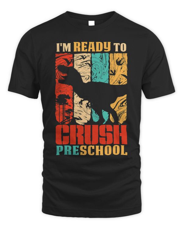 Vintage Ready To Crush Preschool Dinosaur Back To School