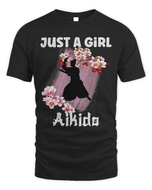 Just A Girl Who Loves Aikido Cherry Blossom Martial Art