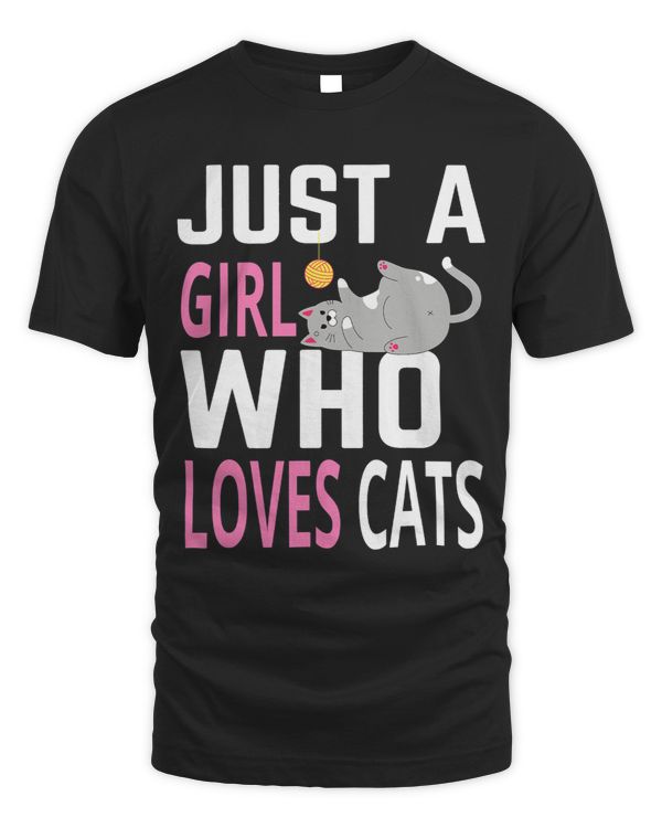 Just a Girl who loves Cats cute cat girl