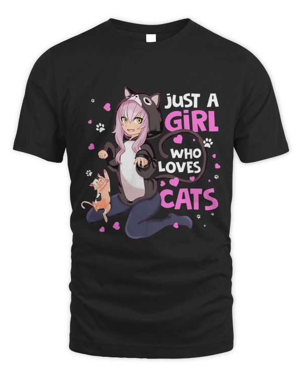 Just A Girl Who Loves Cats Funny Pets Lover Gifts Girls