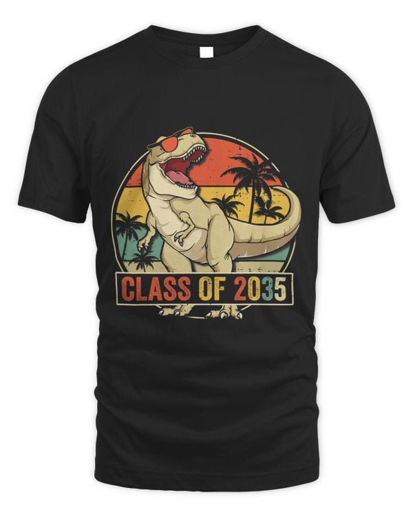 Class Of 2035 Kindergarten Dinosaur Boys Retro Grow With Me