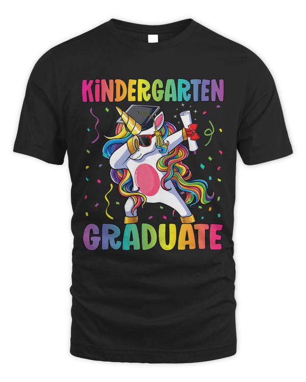 Kids Kindergarten Graduation Shirt Girls Boys Kids Unicorn