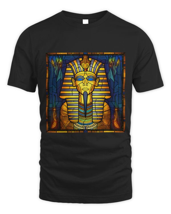 King Tut Stained Glass Window