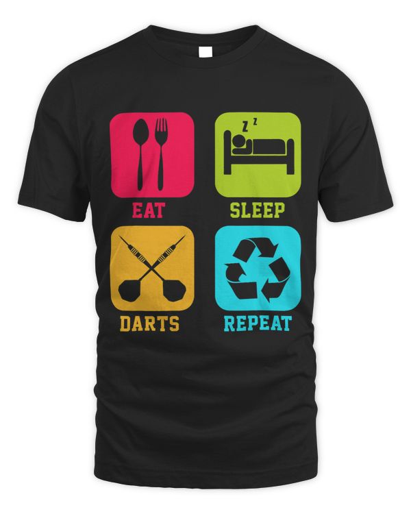 Eat Sleep Darts Repeat Dart Player Dart 180 Triple 20 Dart