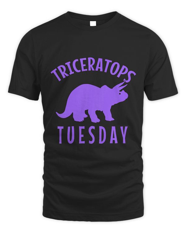 Kids TRICERATOPS TUESDAY Dino Days of the Week for Kids