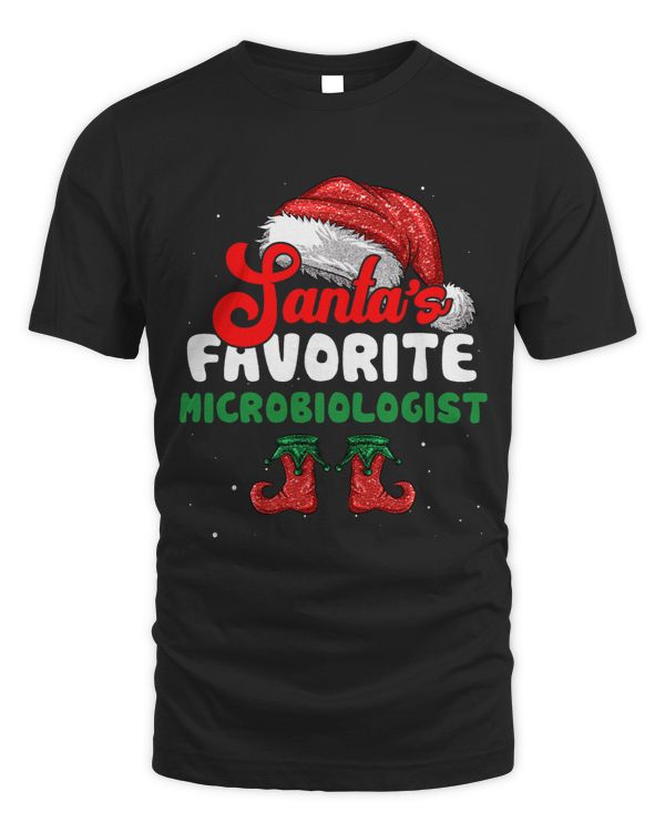 Funny Santas Favorite Microbiologist Christmas