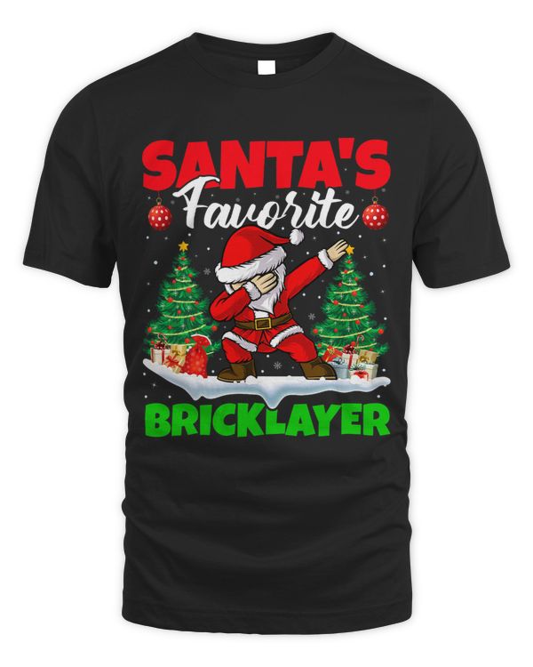 Bricklayer Bricks Xmas Dabbing Santas Favorite Bricklayer Christmas