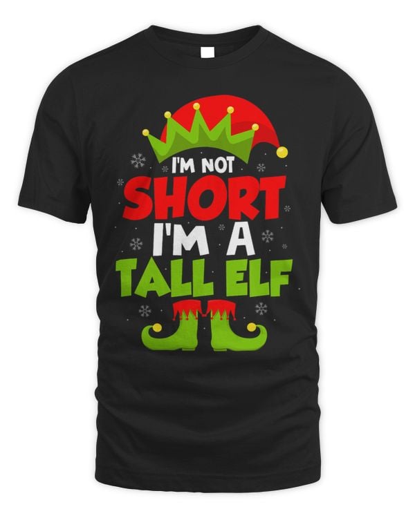 funny christmas santa quote Im not short Im a tall elf