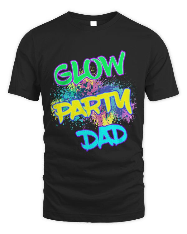 Mens Glow Party Dad Cool Retro Costume 80s Party Father