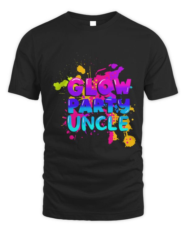 Mens Glow Party Paint Effect 80s Costume for Uncle