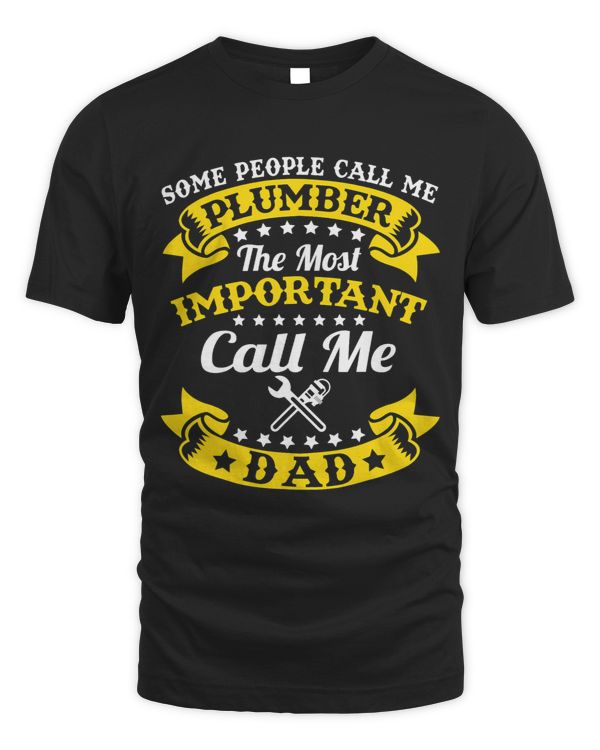 Mens Proud Plumber Dad Fathers Day Pipe Fitter Plumbing