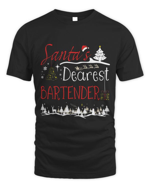 Bartender Barman Xmas Job Cute Christmas