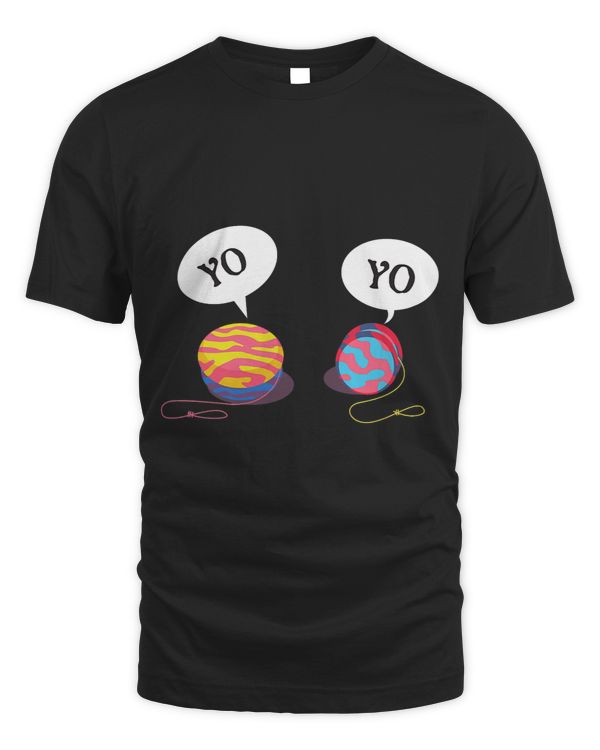 Womens great Shattered Yo Yo Awesome Blue funny Design YoYo