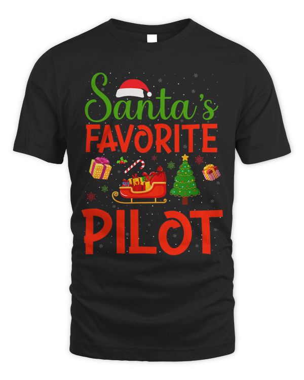 Pilot Job Xmas Tree Santas Favorite Pilot Matching Christmas Pajamas