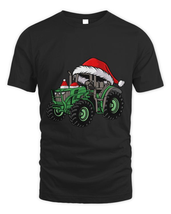 Farmer Farming Farm Tractor Drivers Matching Ugly Christmas T-Shirt (2)