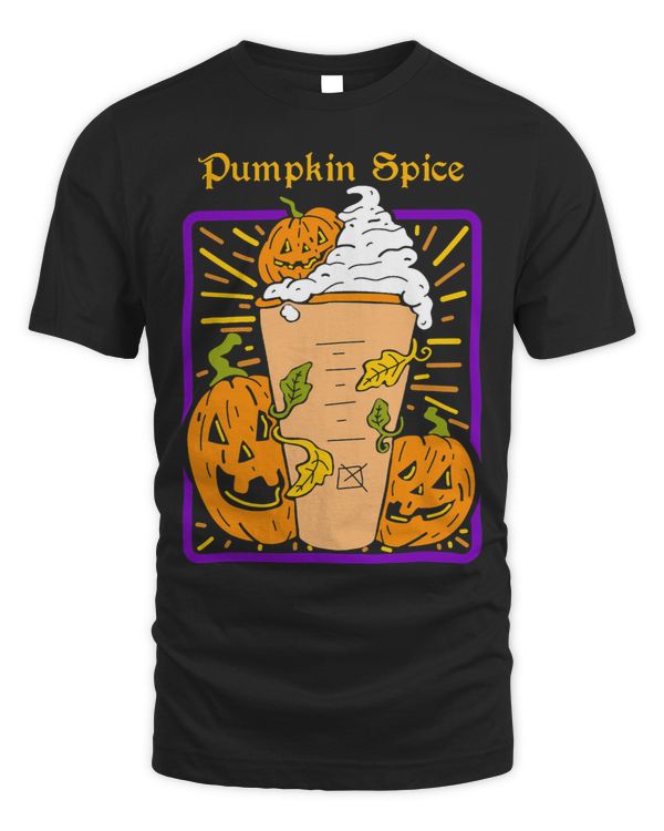 Pumpkin Spice Latte Tarot Card Halloween Occult Decor