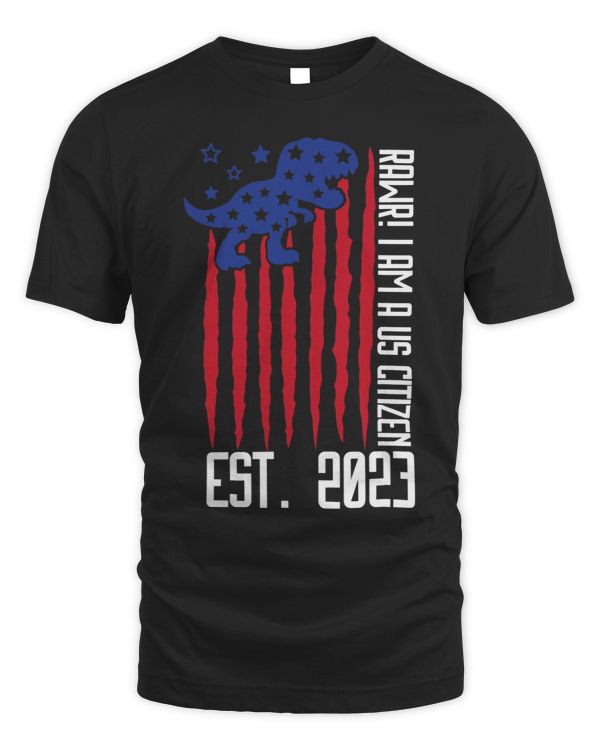 New US Citizen Est. Citizenship Naturalized T Rex Boys 1