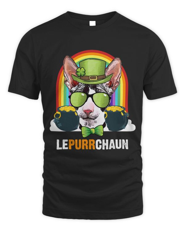 Funny Cornish Rex Cat Lepurrchaun St Patricks Day