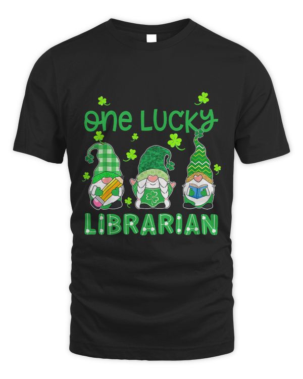 Librarian Job One Lucky Shamrock Librarian St Patricks Day Gnomes