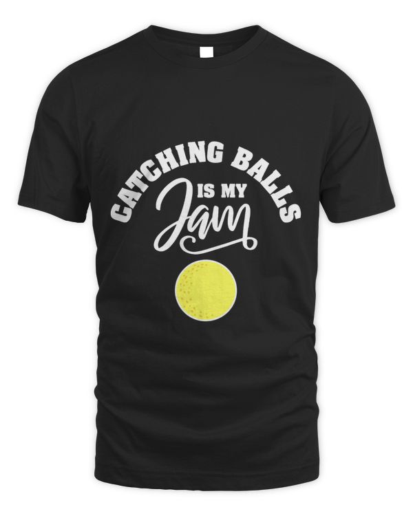 Yellow Dodgeball Catching Balls Is My Jam Classic Vintage 1