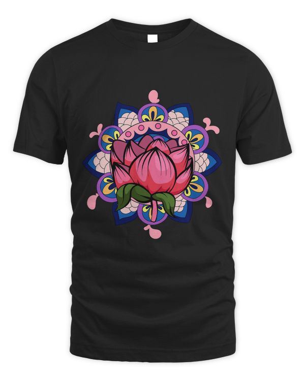 Spiritual Boho Art Yoga Meditation Flower Mandala Lotus