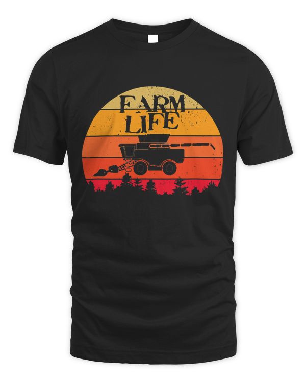 Retro Vintage Farm Life Farming Tractor Family Farmer Gift 2