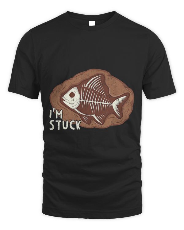 Im Stuck Funny Fossil Fish Kids Boys Archeology Dinosaur
