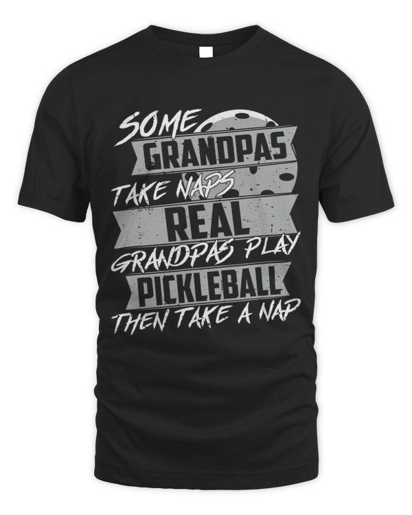 Mens Vintage Pickleball Players Old Man Pickle Ball Fathers Day 2