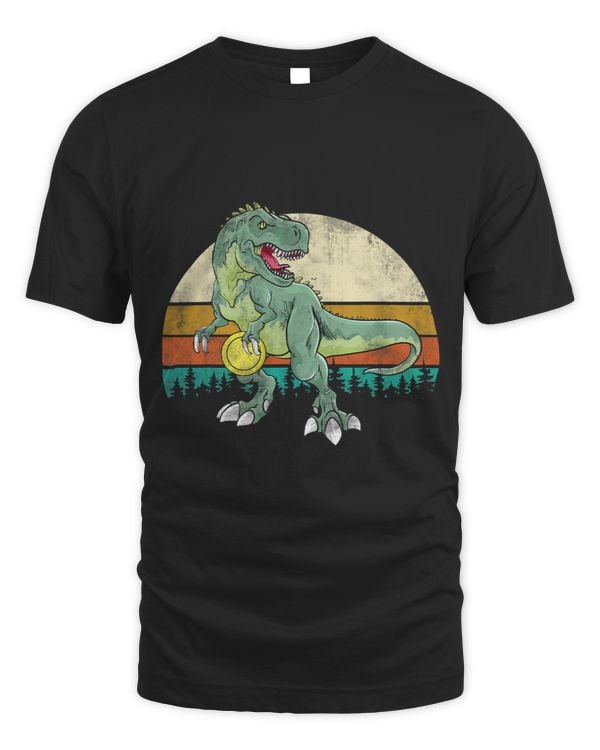 Discgolf Dinosaur Frolf Player Gift T Rex Golfer Dino Retro Disc Golf