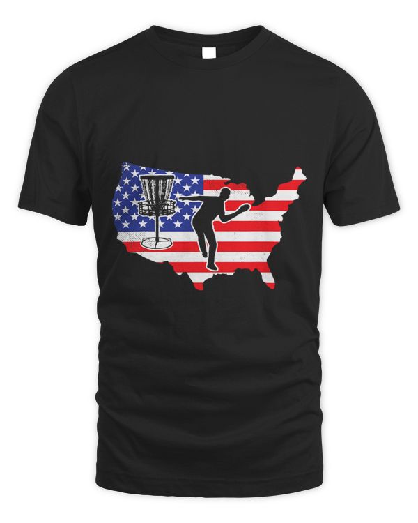 Discgolf Disc golf American MAP Flag graphic