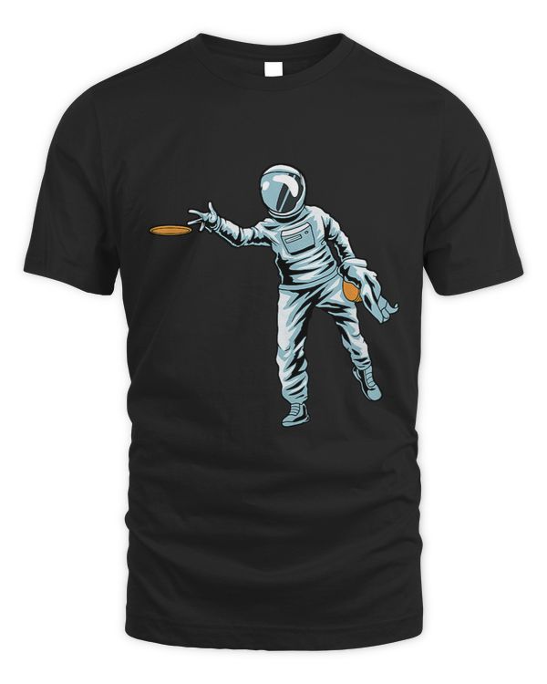 Discgolf Disc Golf Course Player Astronaut Space Frisbee Golfer