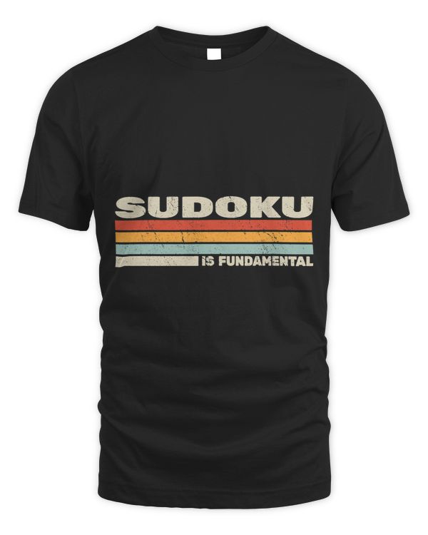 Sudoku is fundamental men retro women vintage Sudoku Puzzle