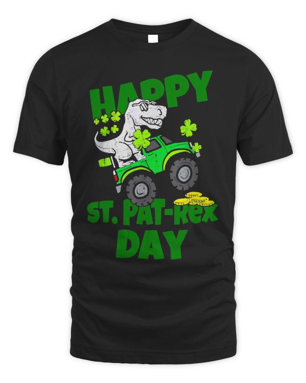 Dinosaur Monster Truck Happy St Pat T Rex Day St Patrick Day 1