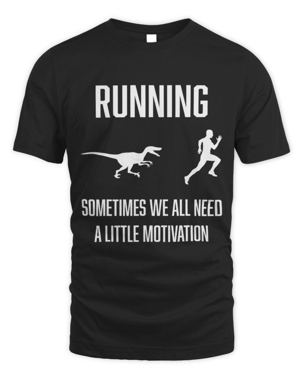 Running With Motivation Funny TRex Runner Marathon Gift