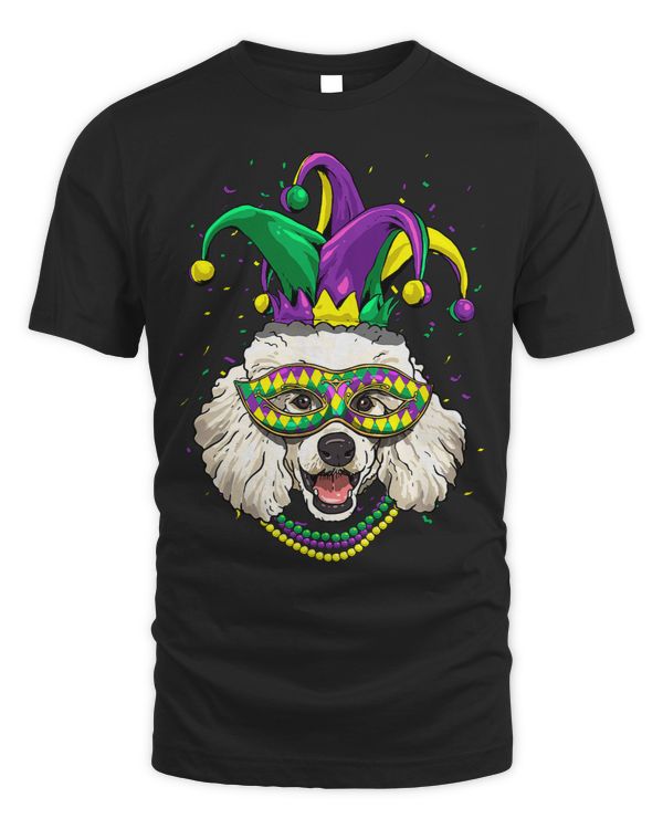 Poodle Dog Lover Cute Mardi Gras Carnival Jester