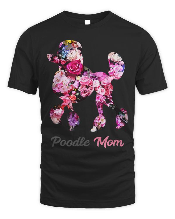 Poodle Mom Floral Silhouette